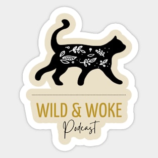 Black Cat Logo Sticker